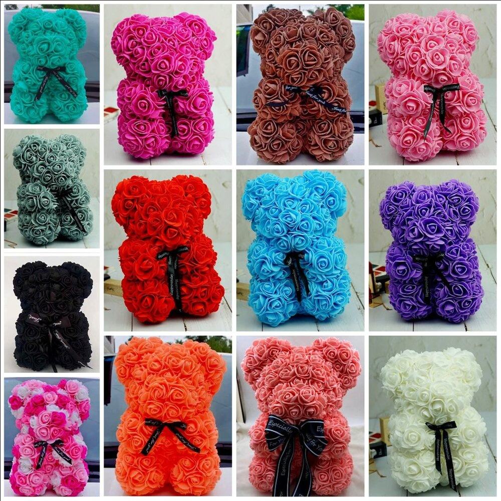 Luxury‎ Rosebud Teddy Bear~~NWOT
